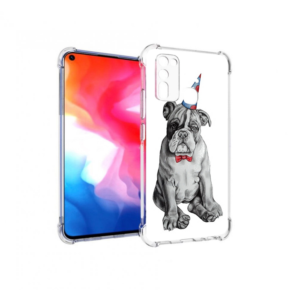 

Чехол MyPads Tocco для Vivo Y50 праздничный щенок (PT226982.418.554), Прозрачный, Tocco