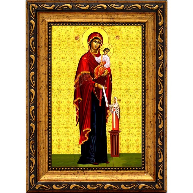 

Максимовская икона Божьей Матери на холсте.
