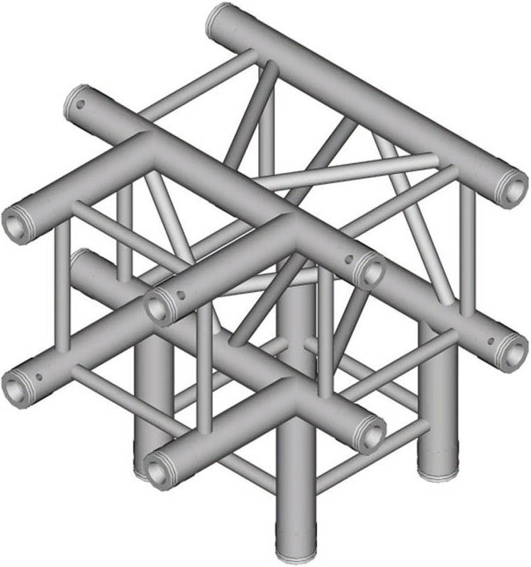 

Duratruss DT 34 T40-TD T- joint + Down Узел стыковочный четырехлучевой