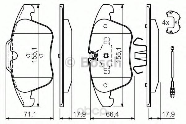 

Колодки тормозные дисковые передн CITROEN: C5 (RD_) 1.6 HDi/1.6 HDi 110/1.6 THP 155/1.6 VT