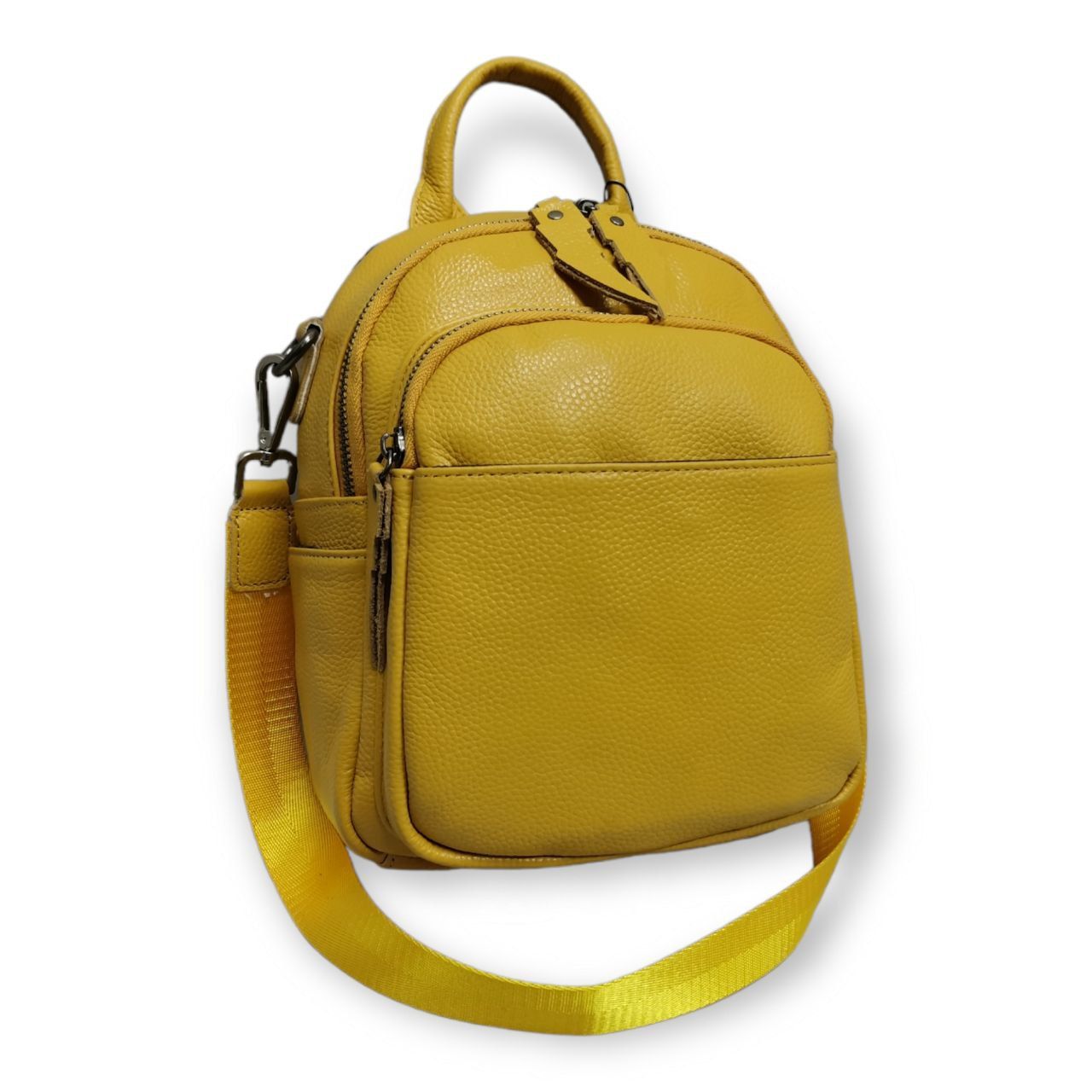 Рюкзак женский PouchMan 2130 желтый, 20х9х25 см