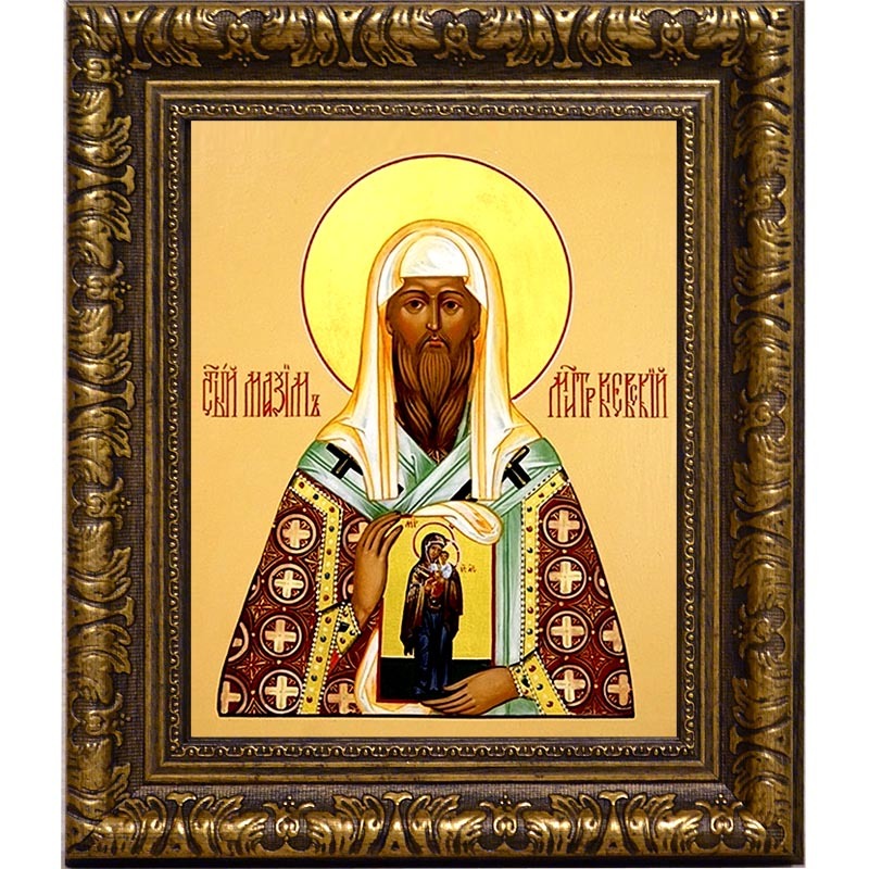 

Максим Киевский митрополит. Икона на холсте.