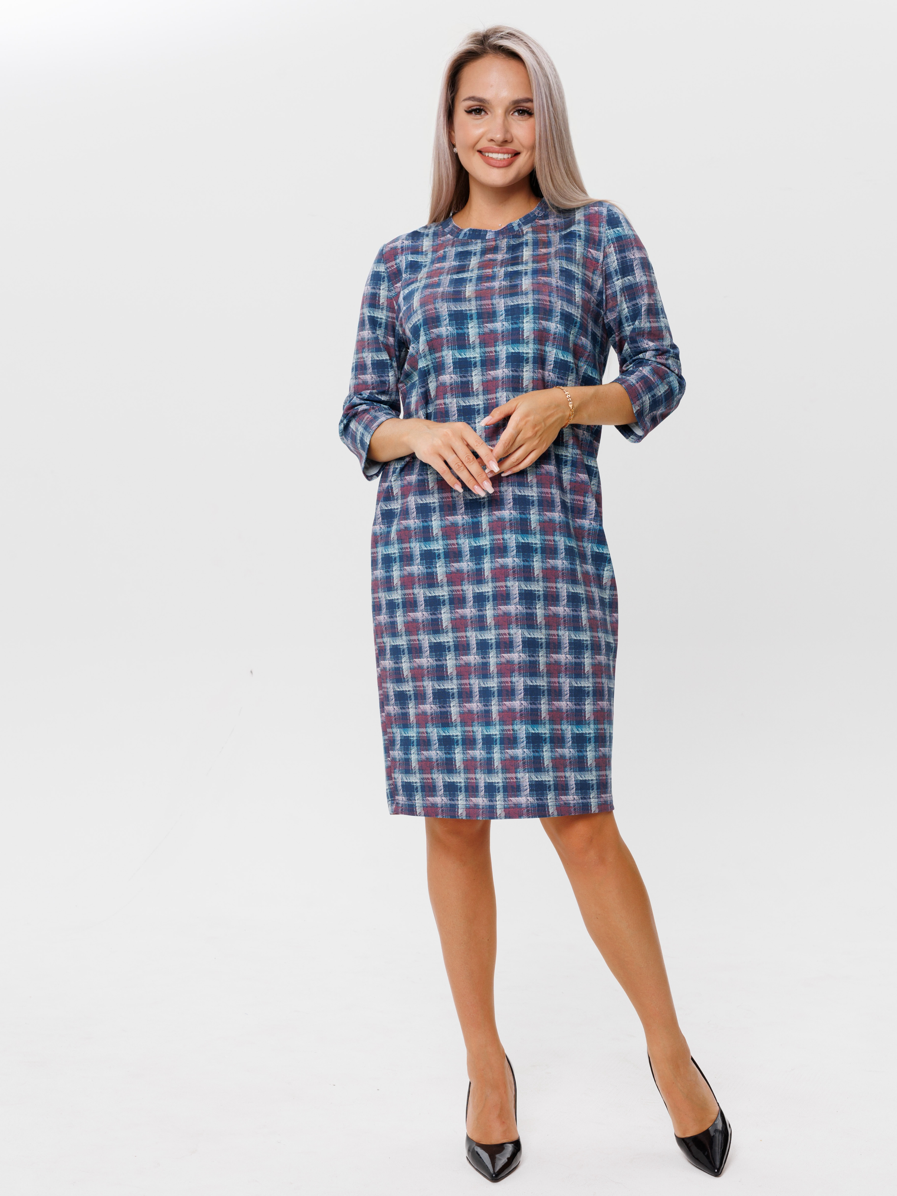 

Платье женское NoBrand П-188 синее 46 RU, Синий, П-188