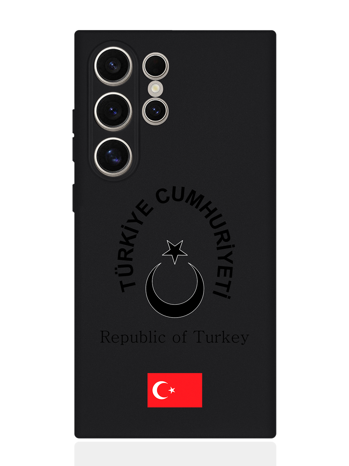 

Чехол SignumCase для Samsung S24 Ultra Черный лаковый Герб Турции, Samsung