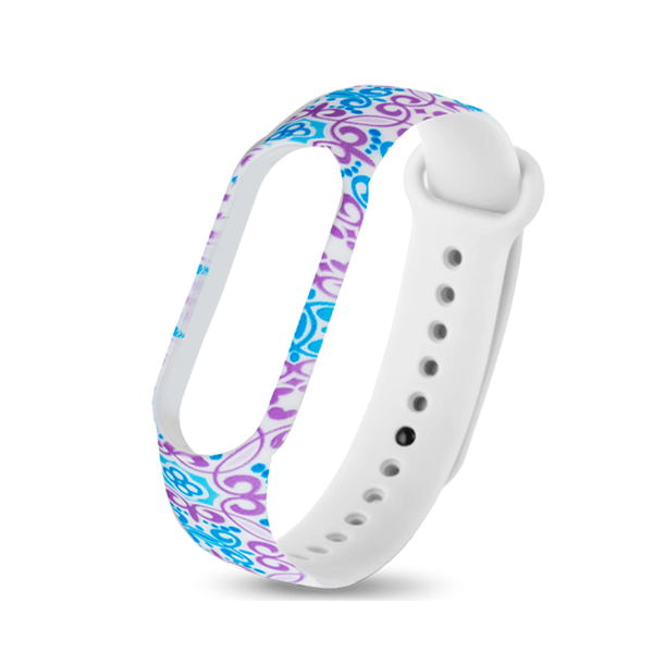 

Ремешок для Mi Band 5 silicon loop, рисунок 15, разноцветный