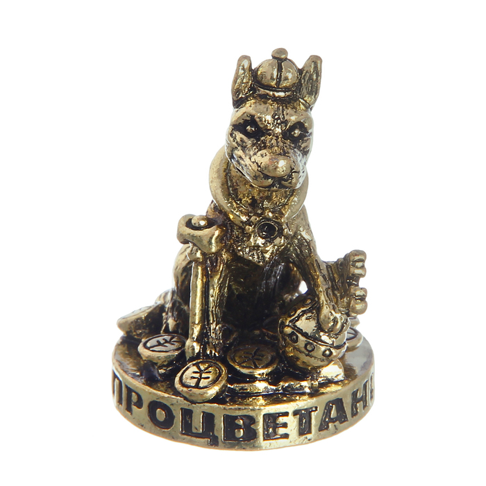 

Фигурка "Собака монарх" 3,5 х 3 см, Бронзовый