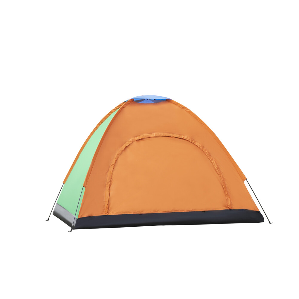 Палатка EllipRun Хакасия, кемпинговая, 2 места, оранжево-зеленая