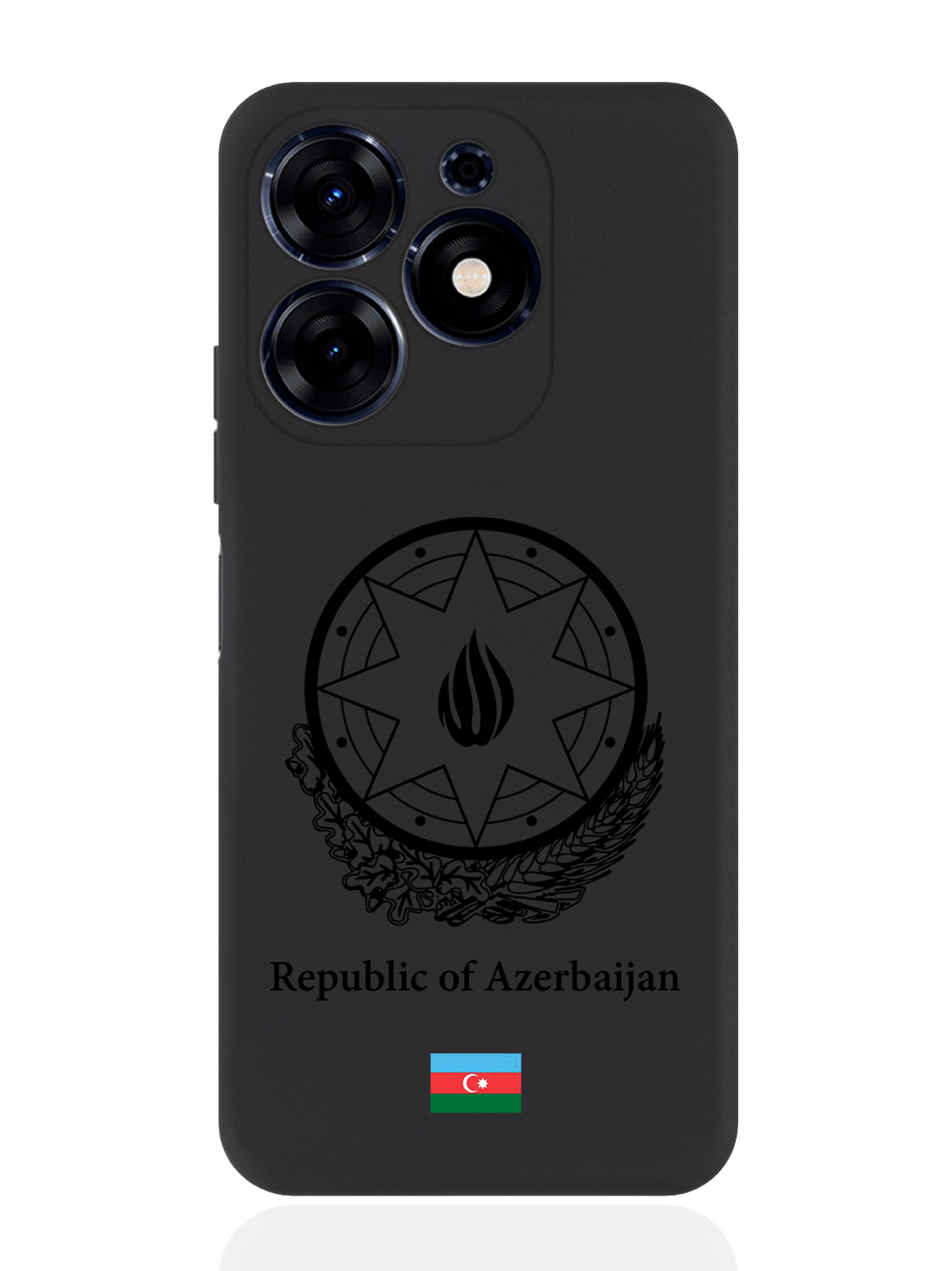 

Чехол SignumCase для Tecno Spark Go 2024 Черный лаковый Герб Азербайджана