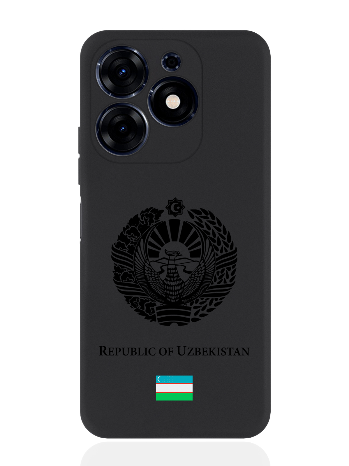 

Чехол SignumCase для Tecno Spark Go 2024 Черный лаковый Герб Узбекистана