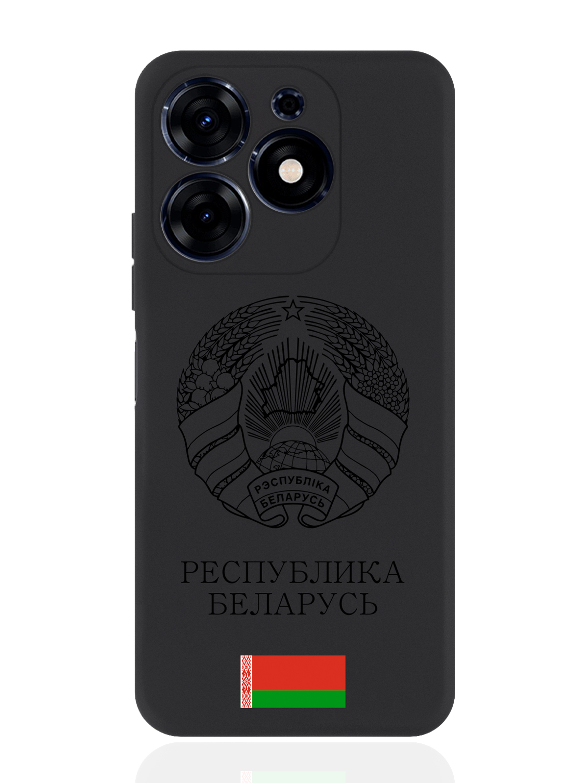 

Чехол SignumCase для Tecno Spark Go 2024 Черный лаковый Герб Беларуси