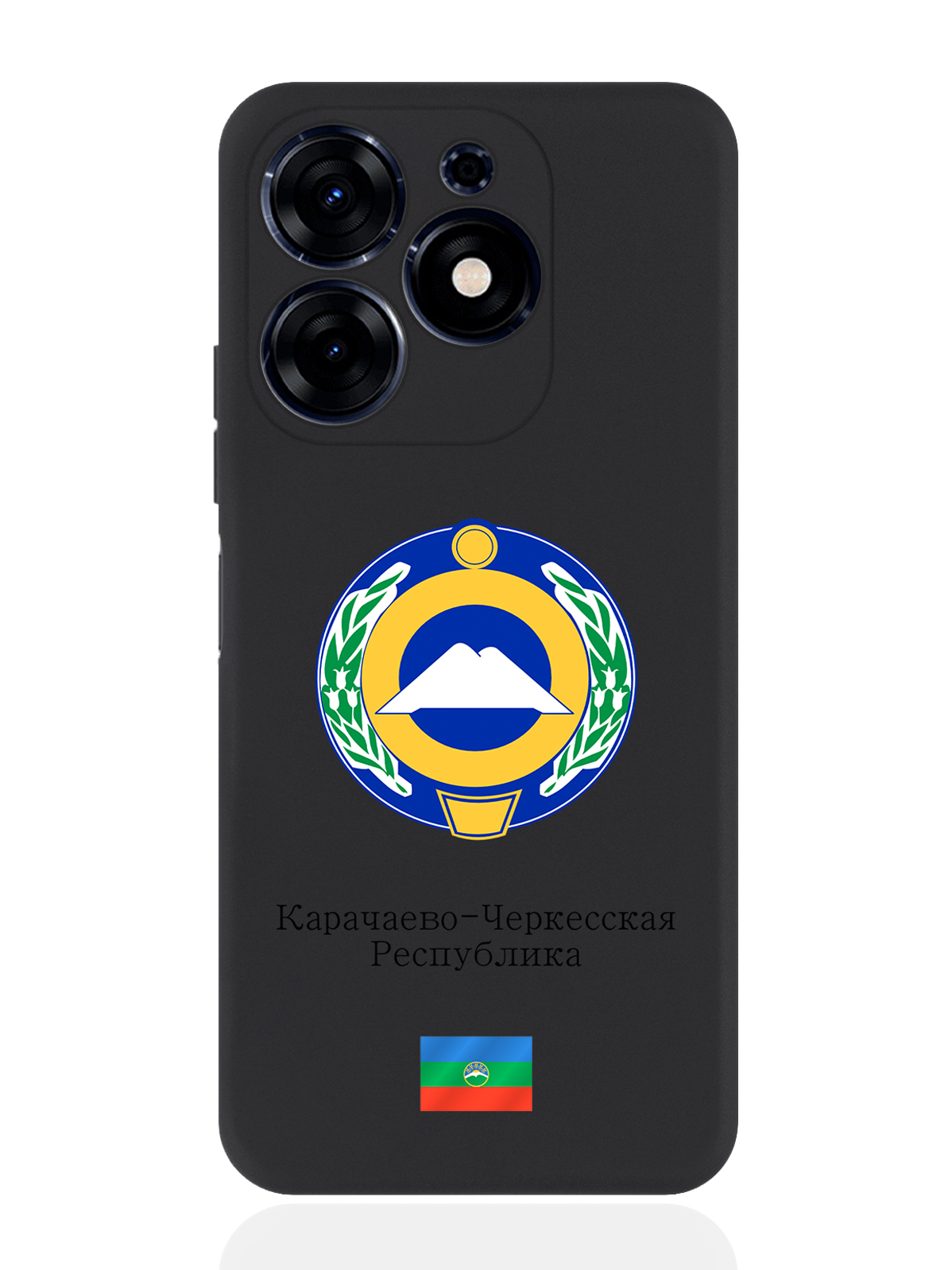 

Чехол SignumCase для Tecno Spark Go 2024 Герб Карачаево-Черкесской Республики, Разноцветный