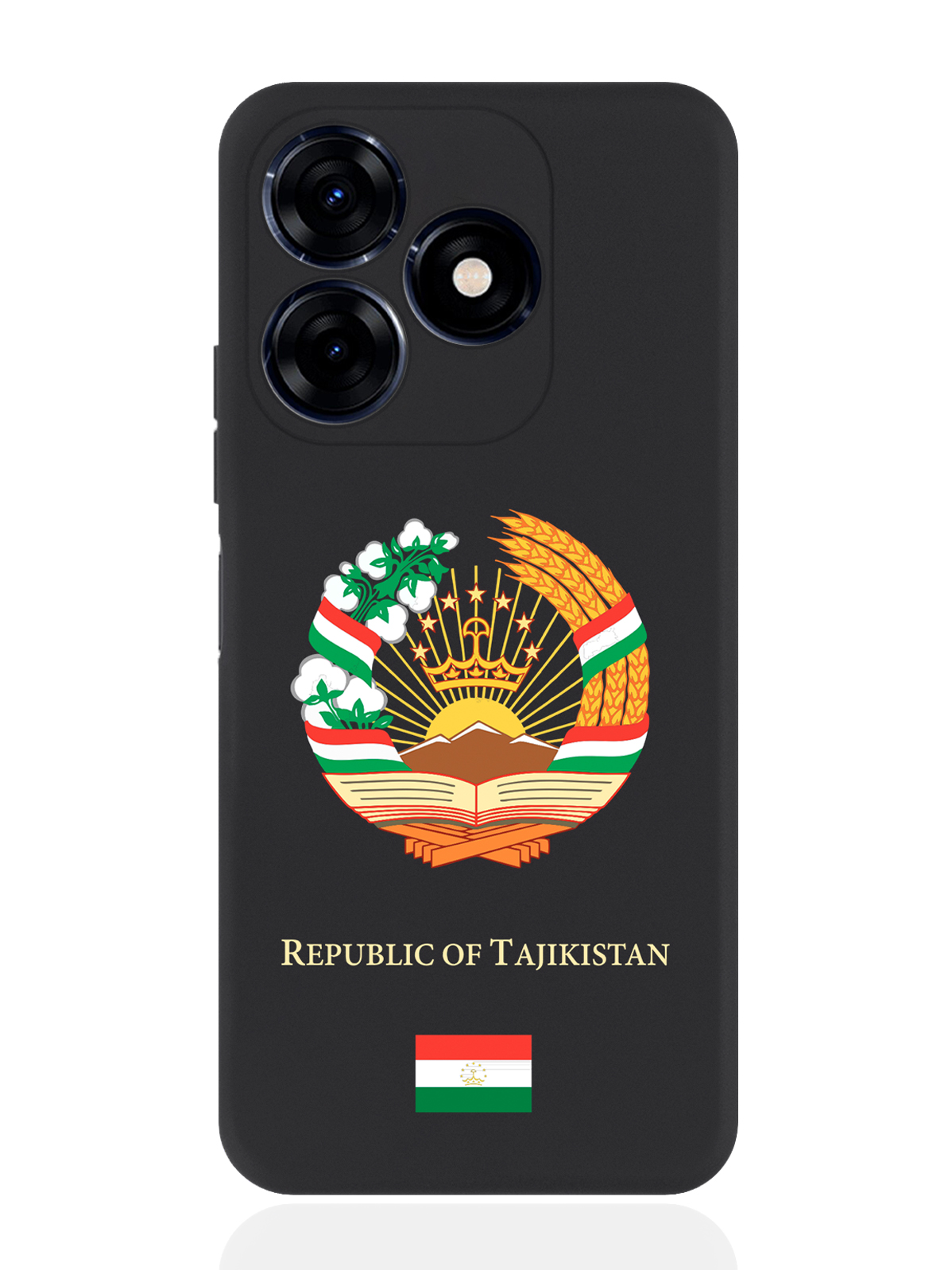 

Чехол SignumCase для Tecno Spark 20C Герб Таджикистана, Красный;желтый, Tecno Spark