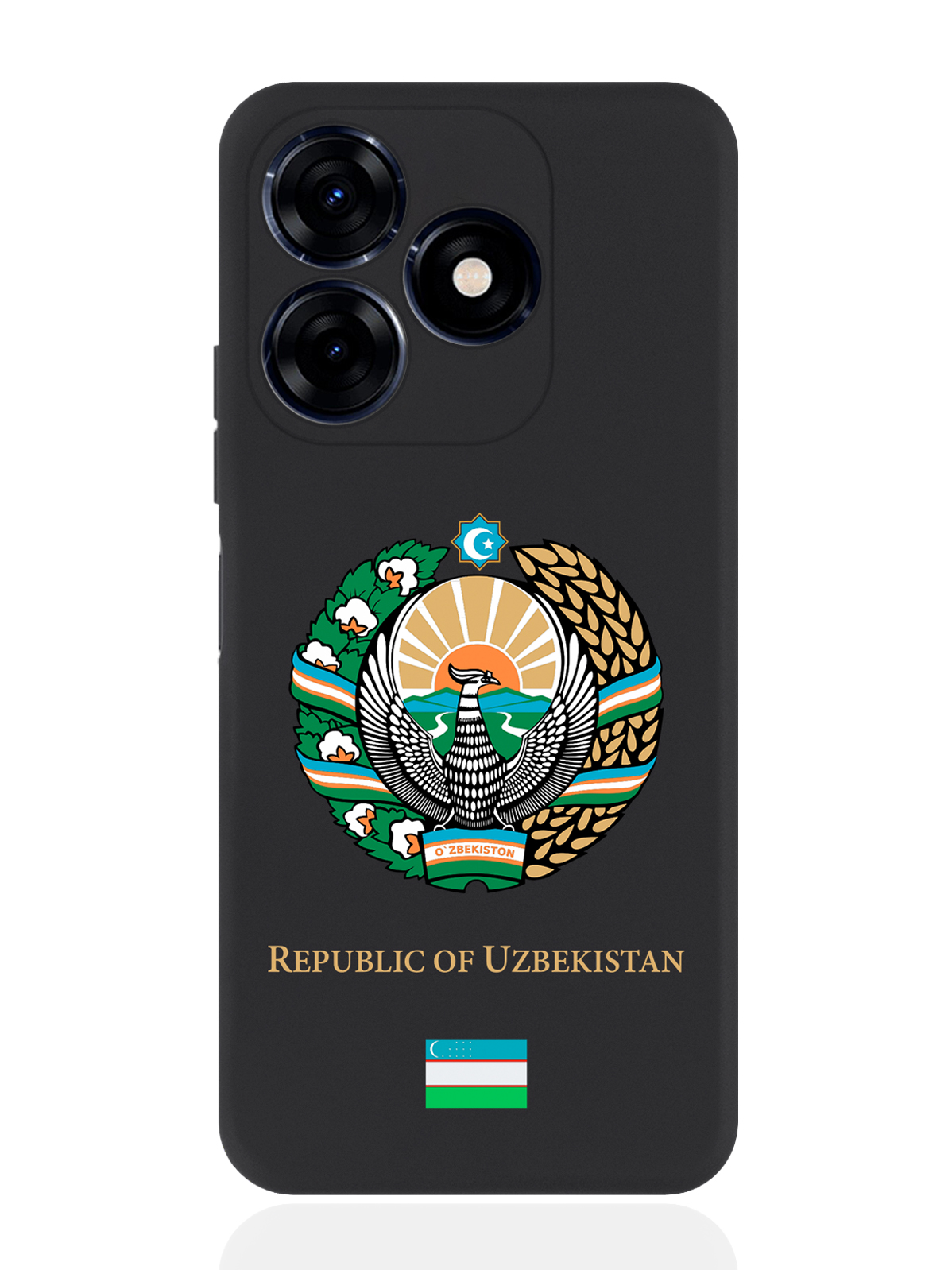 

Чехол SignumCase для Tecno Spark 20C Герб Узбекистана, Разноцветный, Tecno