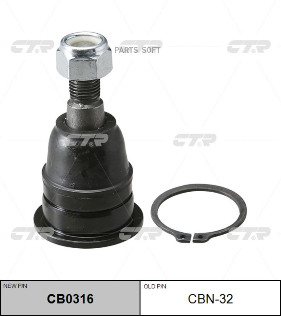 

Шаровая опора, нижняя (Старый CBN32)