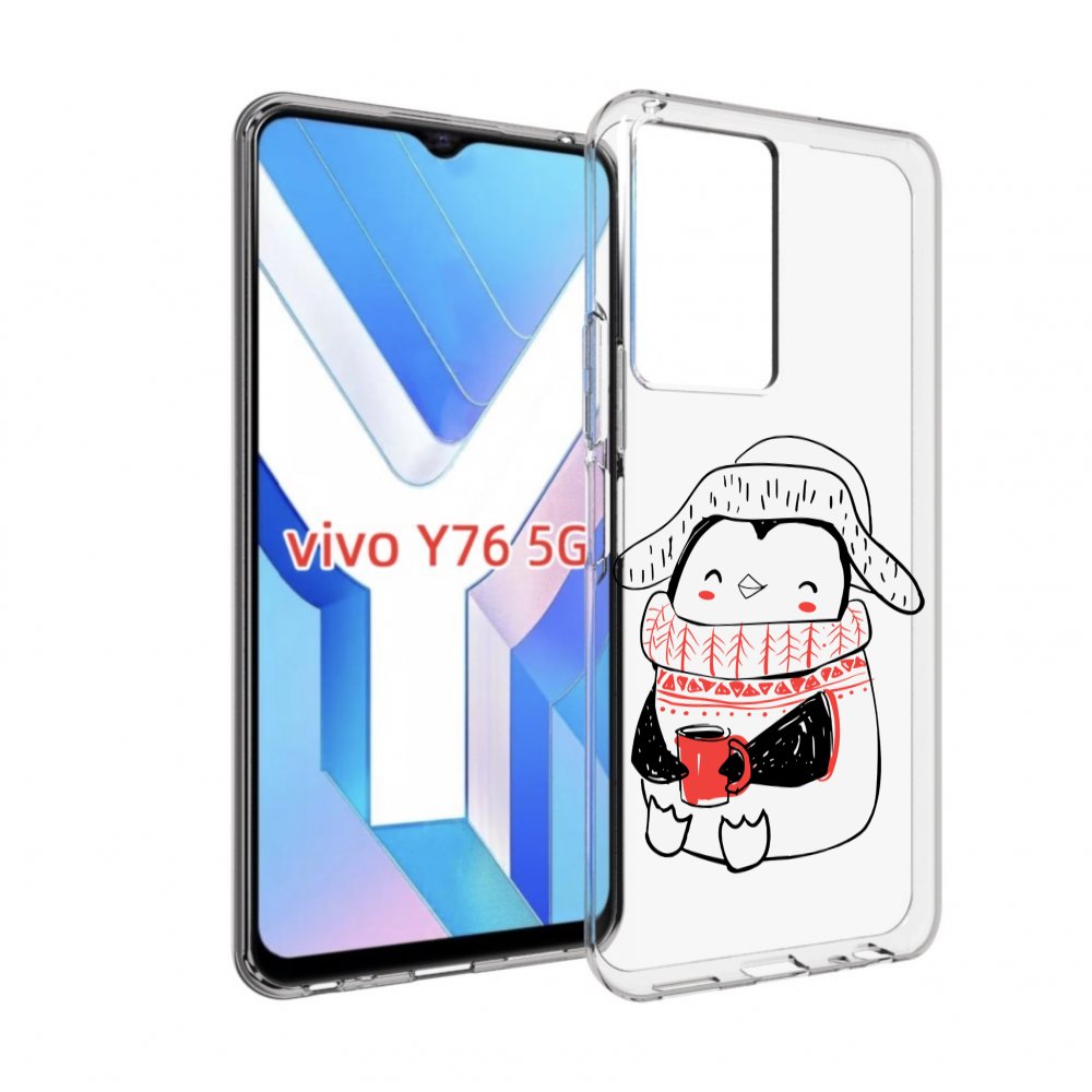 

Чехол MyPads Милый пингвин для Vivo Y76 5G, Прозрачный, Tocco
