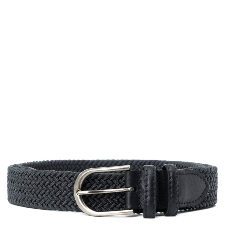 

Ремень мужской Calzetti B-01M/BRAID_S темно-синий, 80 см, B-01M/BRAID_S
