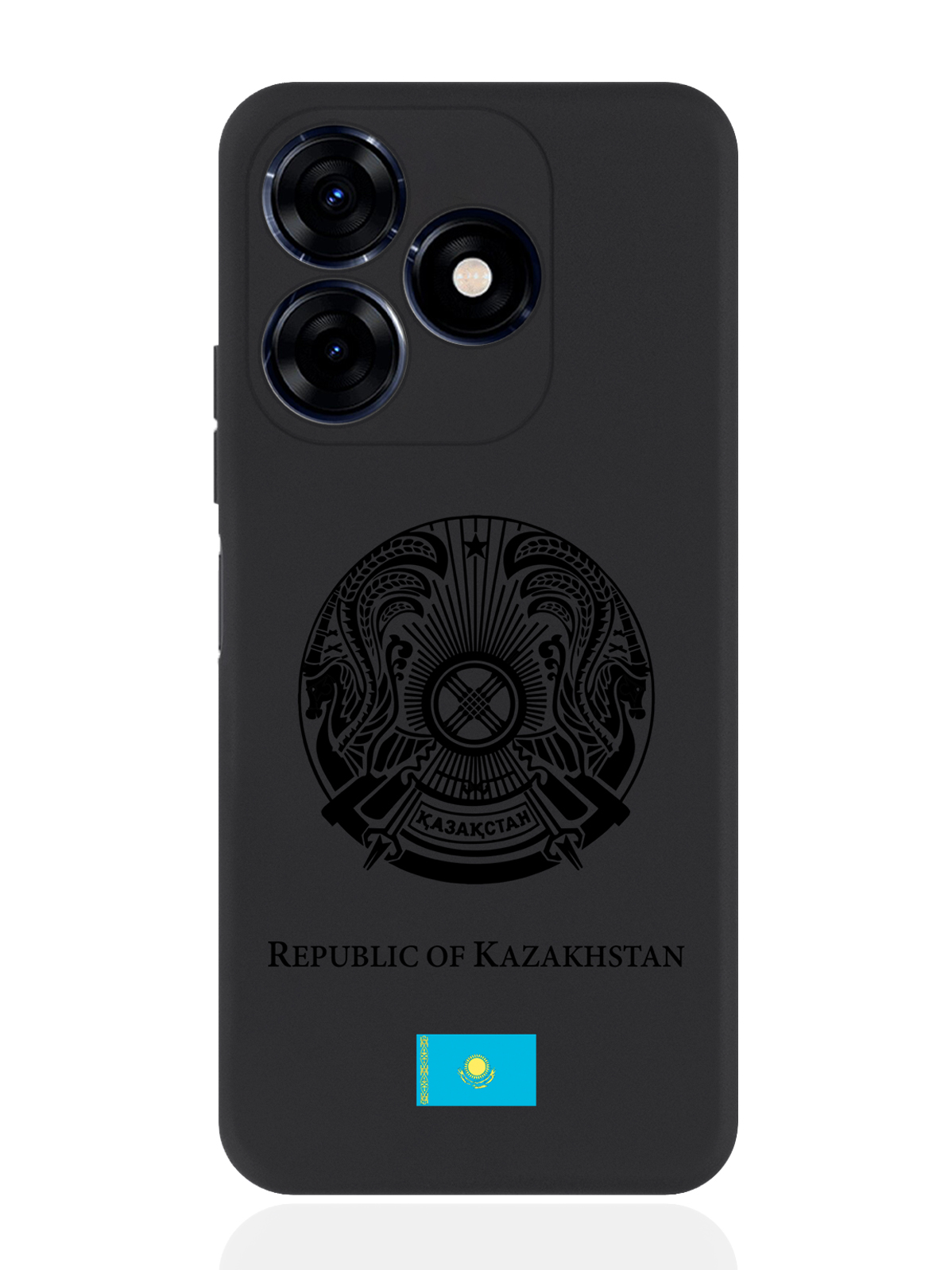 

Чехол SignumCase для Tecno Spark 20C Черный лаковый Герб Казахстана