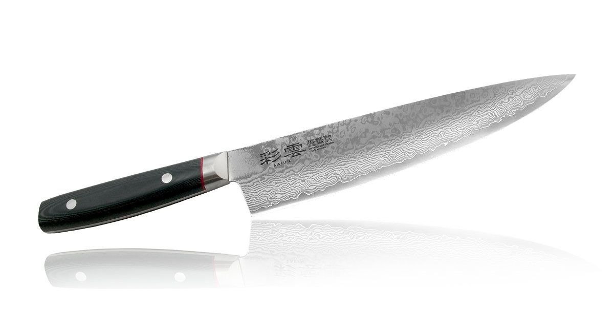 Поварской кухонный шеф нож Kanetsugu, рукоять микарта 9006