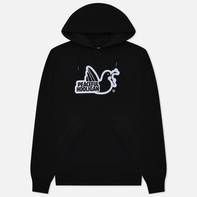 

Мужская толстовка Peaceful Hooligan Outline Dove Hoodie чёрный, Размер L, Outline Dove Hoodie