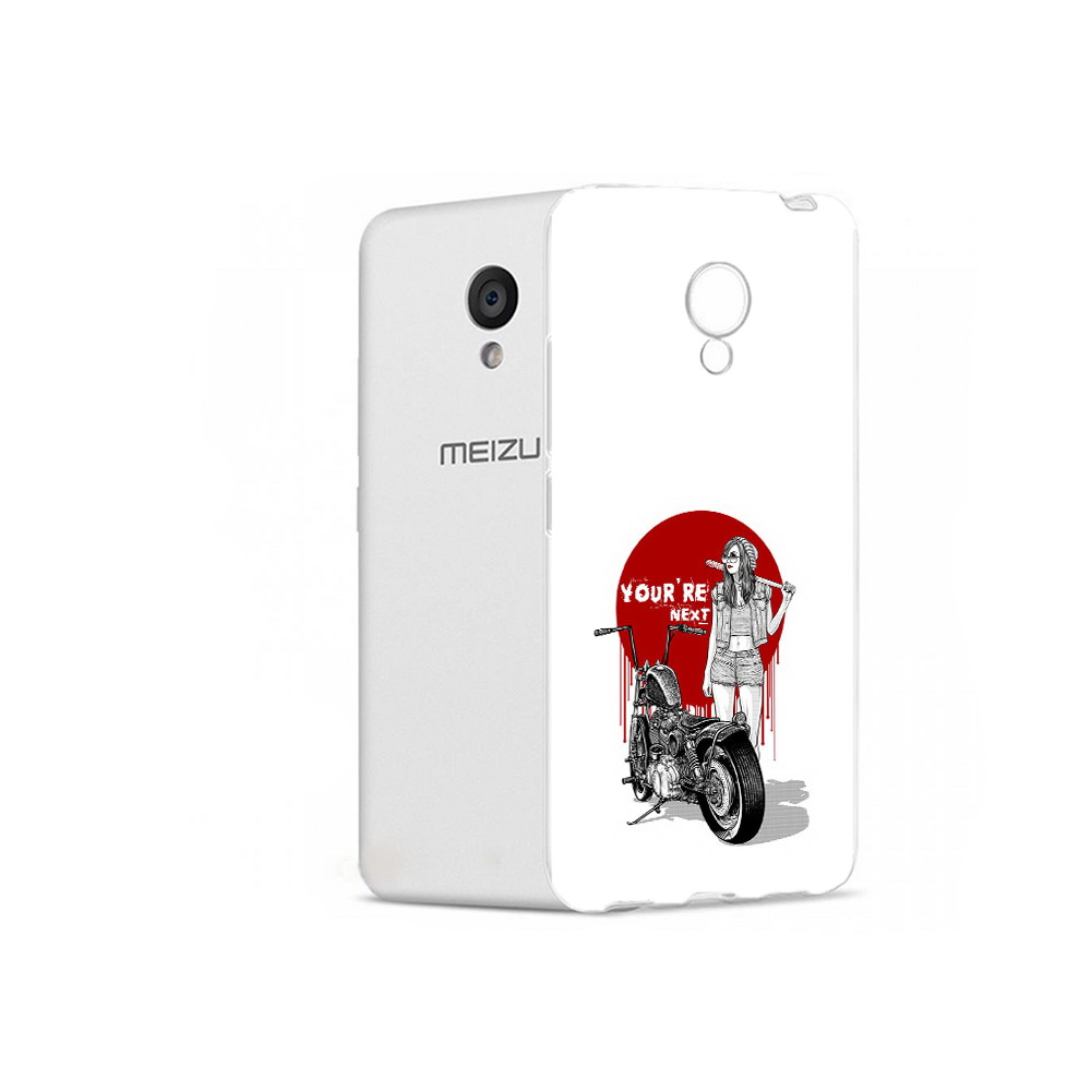 Чехол MyPads Tocco для Meizu M5 девушка с мотоциклом (PT62224.82.315)