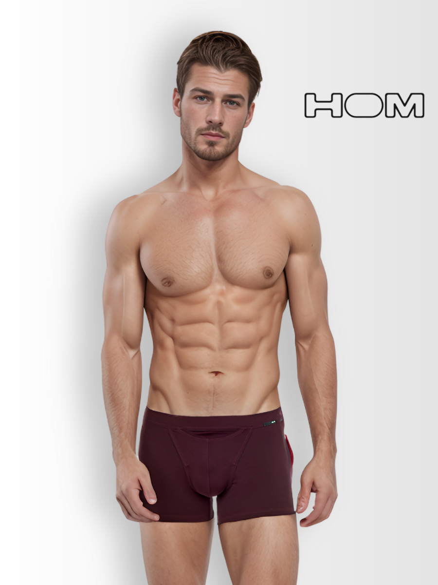 Трусы мужские Hom 402465 бордовые XXL бордовый