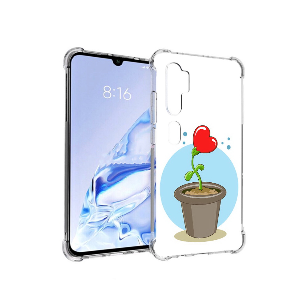 

Чехол MyPads Tocco для Xiaomi Mi Note 10 Pro Растение любви 14 февраля (PT140314.290.145), Прозрачный, Tocco