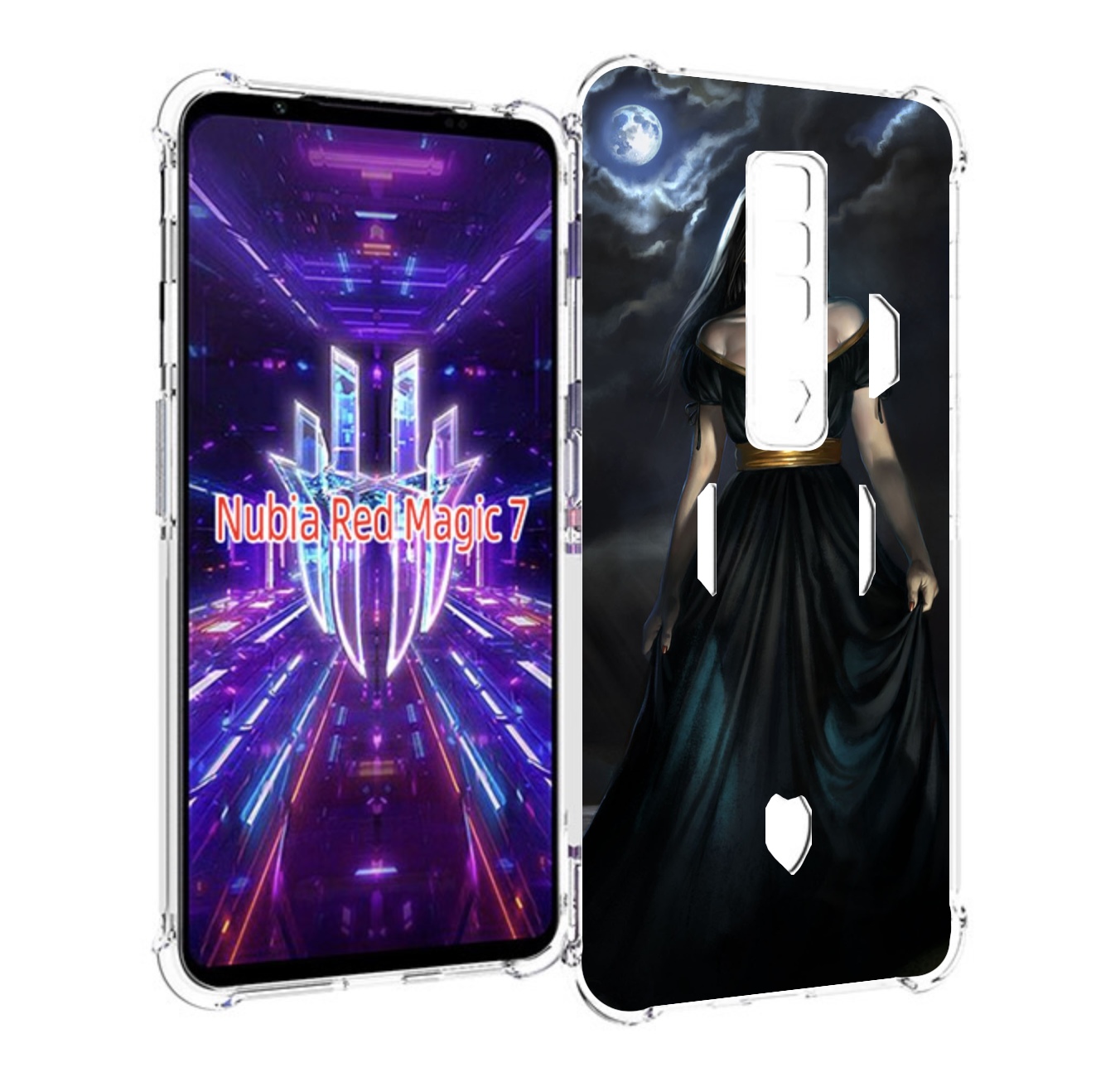 

Чехол MyPads девушка с порезом на горле женский для ZTE Nubia Red Magic 7, Прозрачный, Tocco