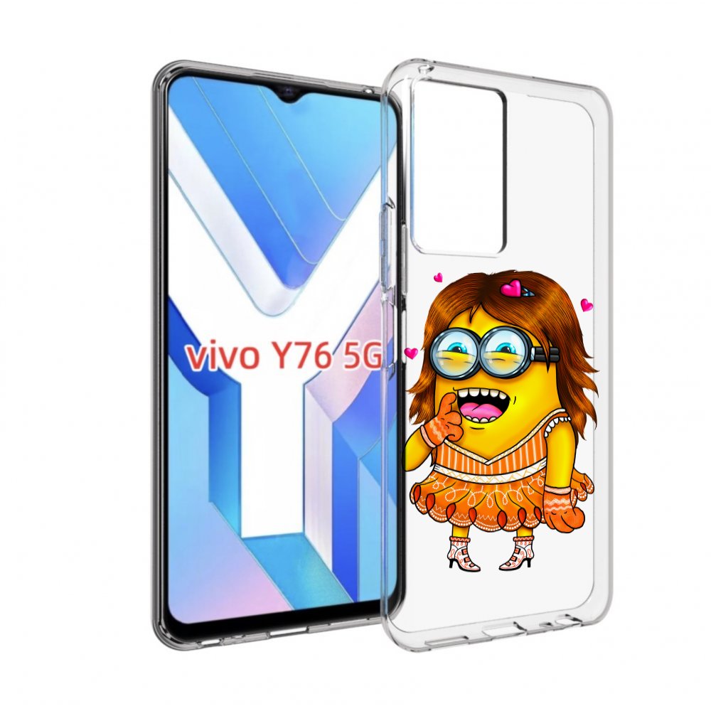 

Чехол MyPads Миньон девочка для Vivo Y76 5G, Прозрачный, Tocco