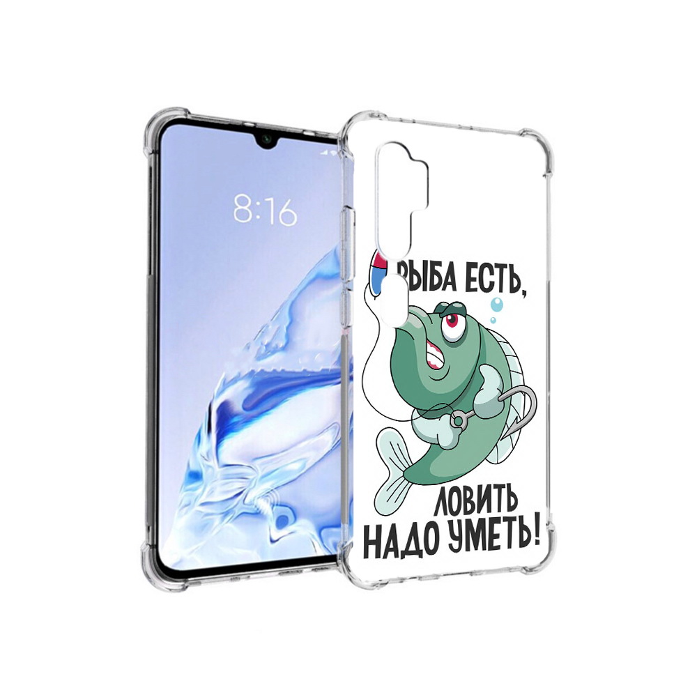 

Чехол MyPads Tocco для Xiaomi Mi Note 10 Pro Рыба есть ,ловить надо уметь, Прозрачный, Tocco