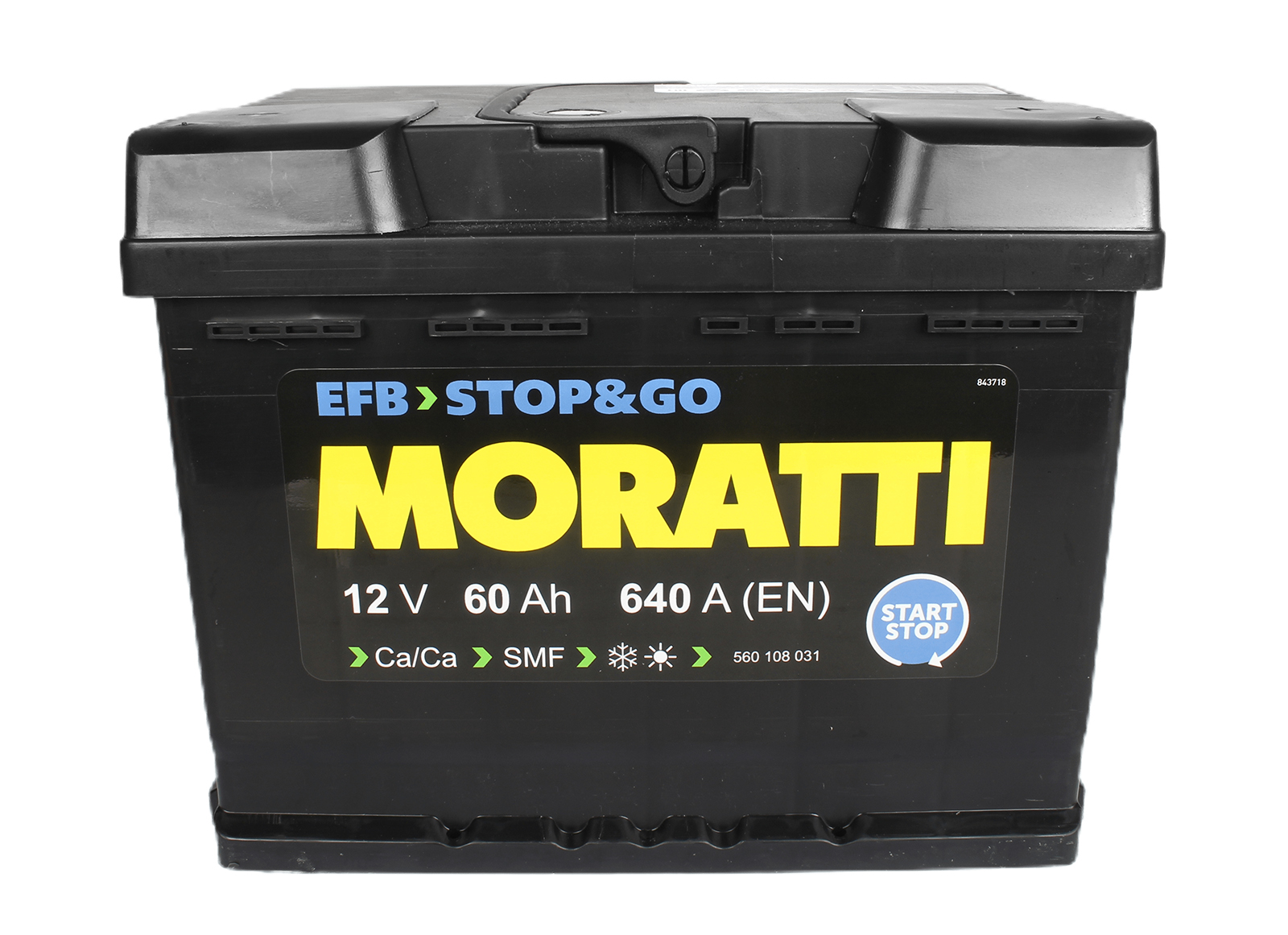 Аккумуляторная батарея MORATTI EFB 6СТ60 обратная 6СТ60 1100