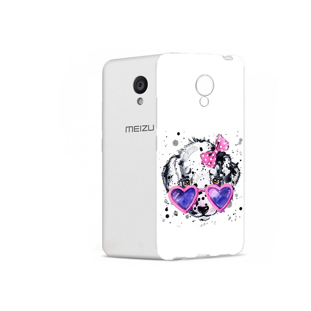

Чехол MyPads Tocco для Meizu M5 долматинец в очках (PT62224.82.337), Прозрачный, Tocco