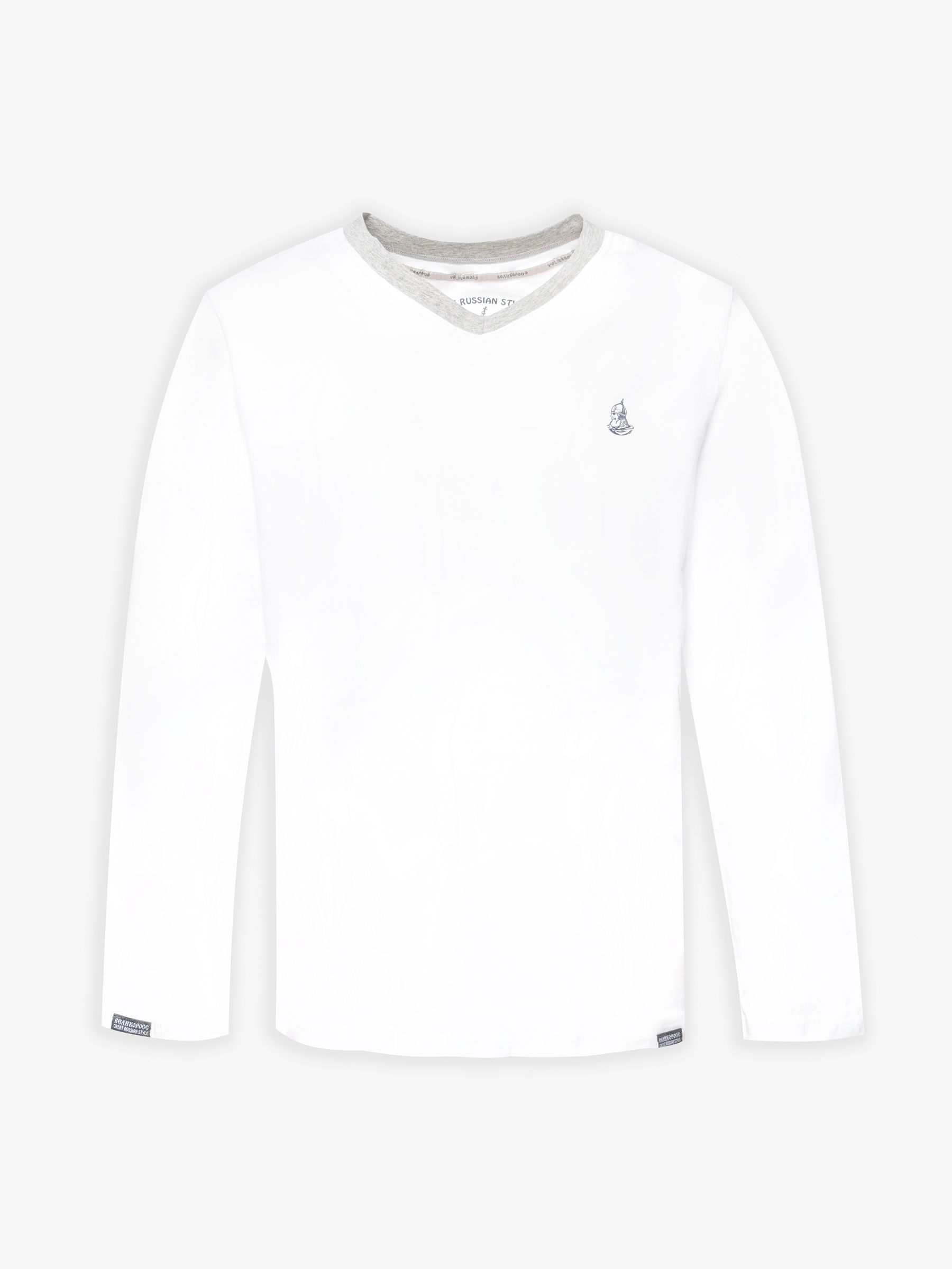 Лонгслив мужской Великоросс Русские орнаменты белый 44 RU 3199₽