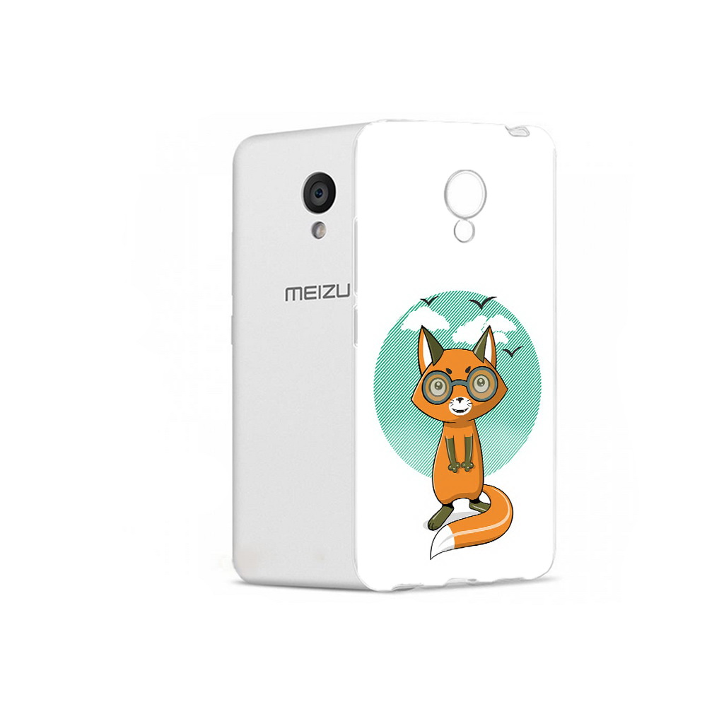 

Чехол MyPads Tocco для Meizu M5 задумчивая лиса (PT62224.82.348), Прозрачный, Tocco