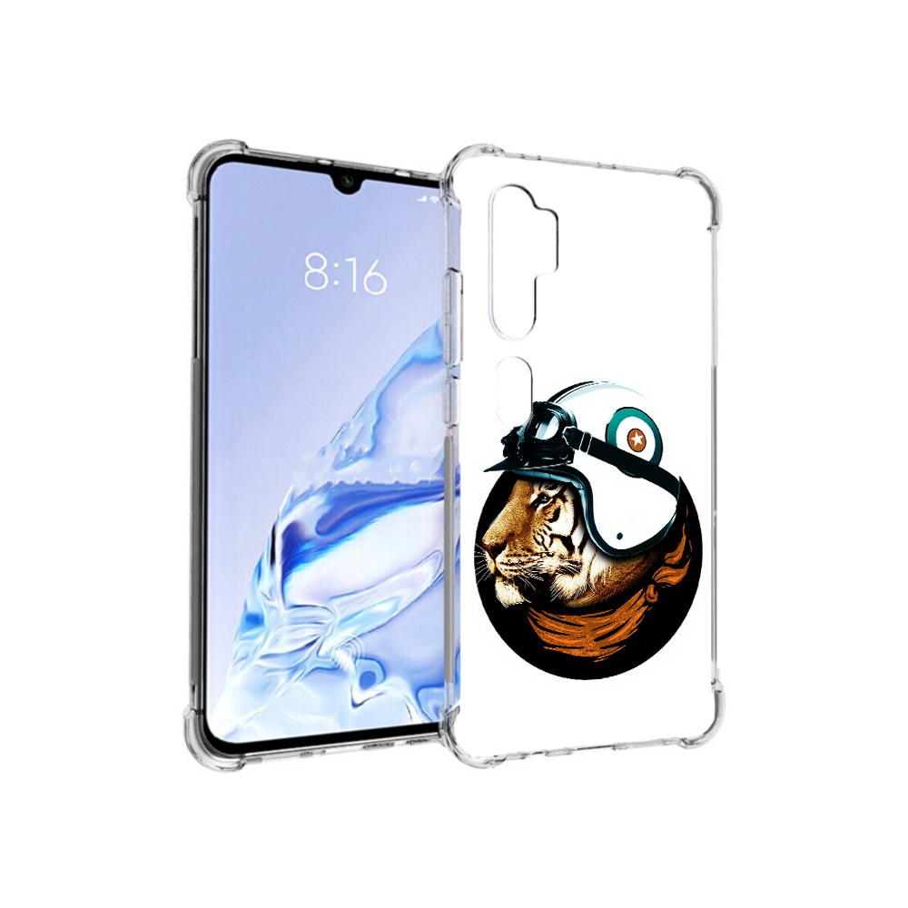 

Чехол MyPads Tocco для Xiaomi Mi Note 10 Pro Тигр в шлеме (PT140314.290.171), Прозрачный, Tocco