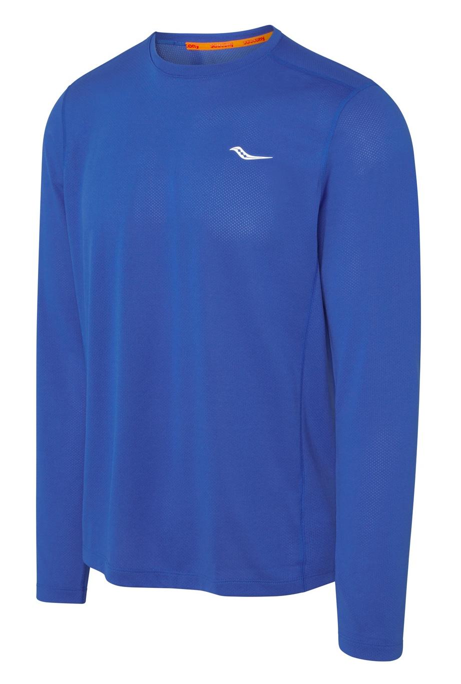 

Лонгслив мужской Saucony Stopwatch Long Sleeve синий S, Stopwatch Long Sleeve