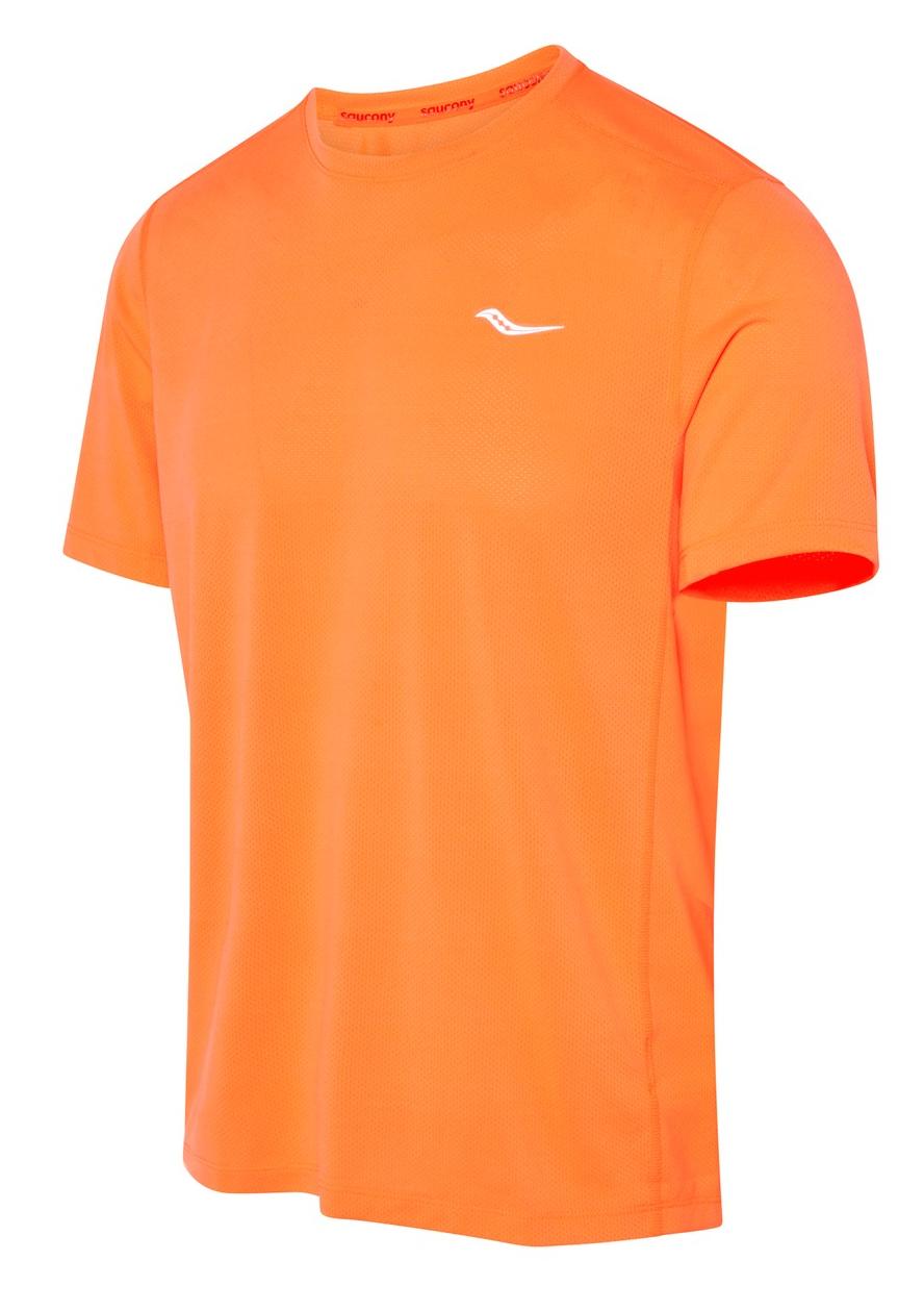 

Футболка мужская Saucony Stopwatch Short Sleeve оранжевая XL, Stopwatch Short Sleeve