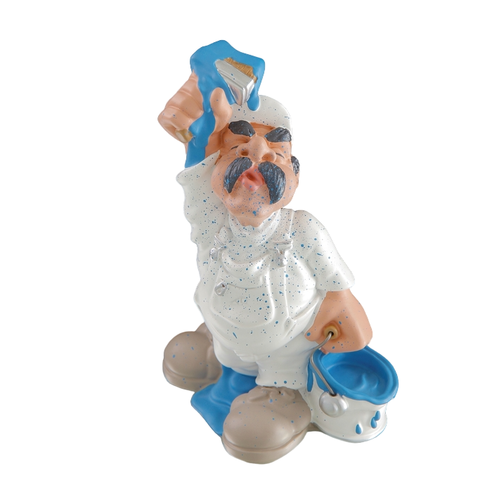 

Статуэтка Маляр, 20x10x15 см, Белый