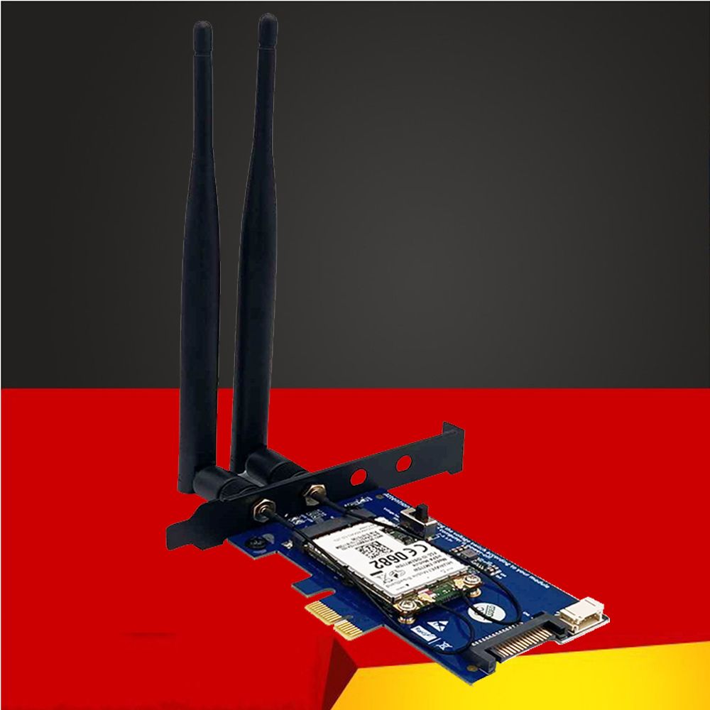 

Приемник Wi-Fi NoBrand Mini PCI-e 802.11n; 802.11a; 802.11g; 802.11ac, Зеленый;белый