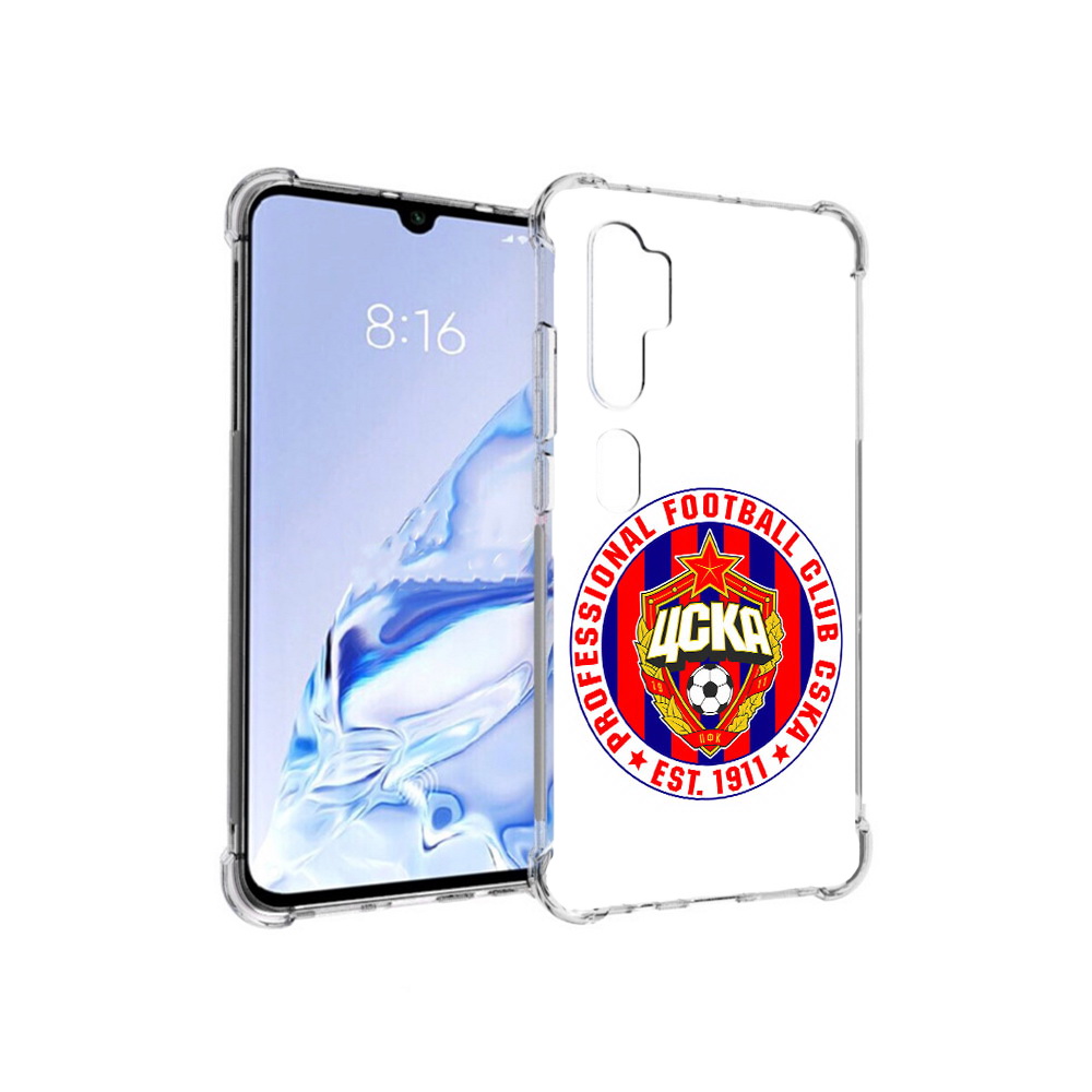 

Чехол MyPads Tocco для Xiaomi Mi Note 10 Pro ФК ЦСК логотип (PT140314.290.178), Прозрачный, Tocco