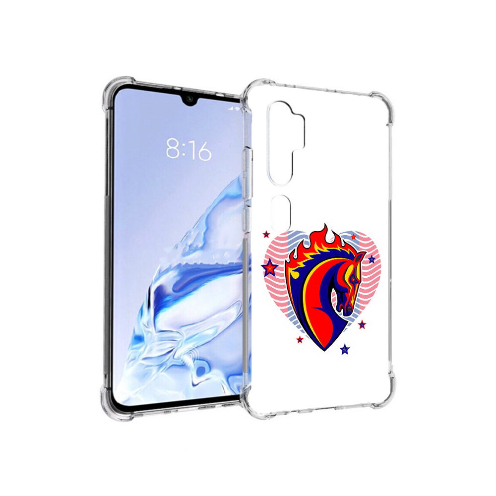 

Чехол MyPads Tocco для Xiaomi Mi Note 10 Pro ФК ЦСЛ Лошадь (PT140314.290.180), Прозрачный, Tocco