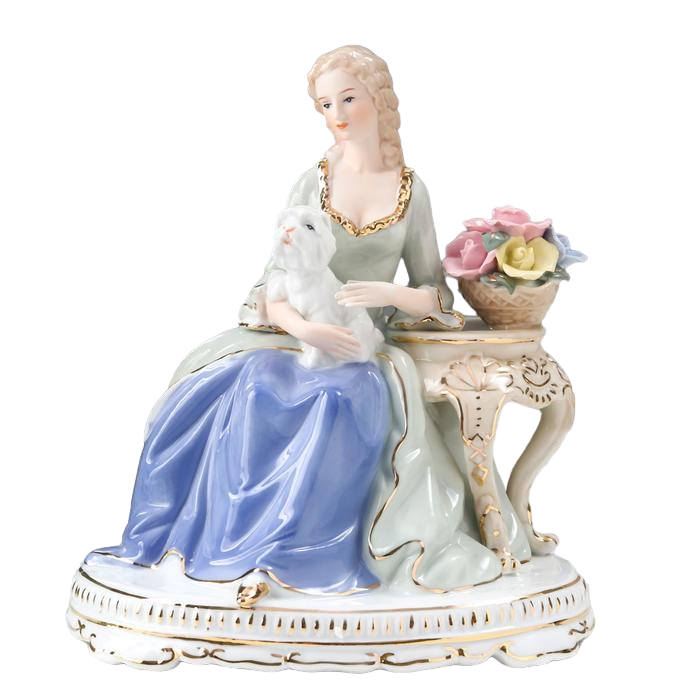 

Сувенир керамика Дама с собачкой 25х20,5х15 см