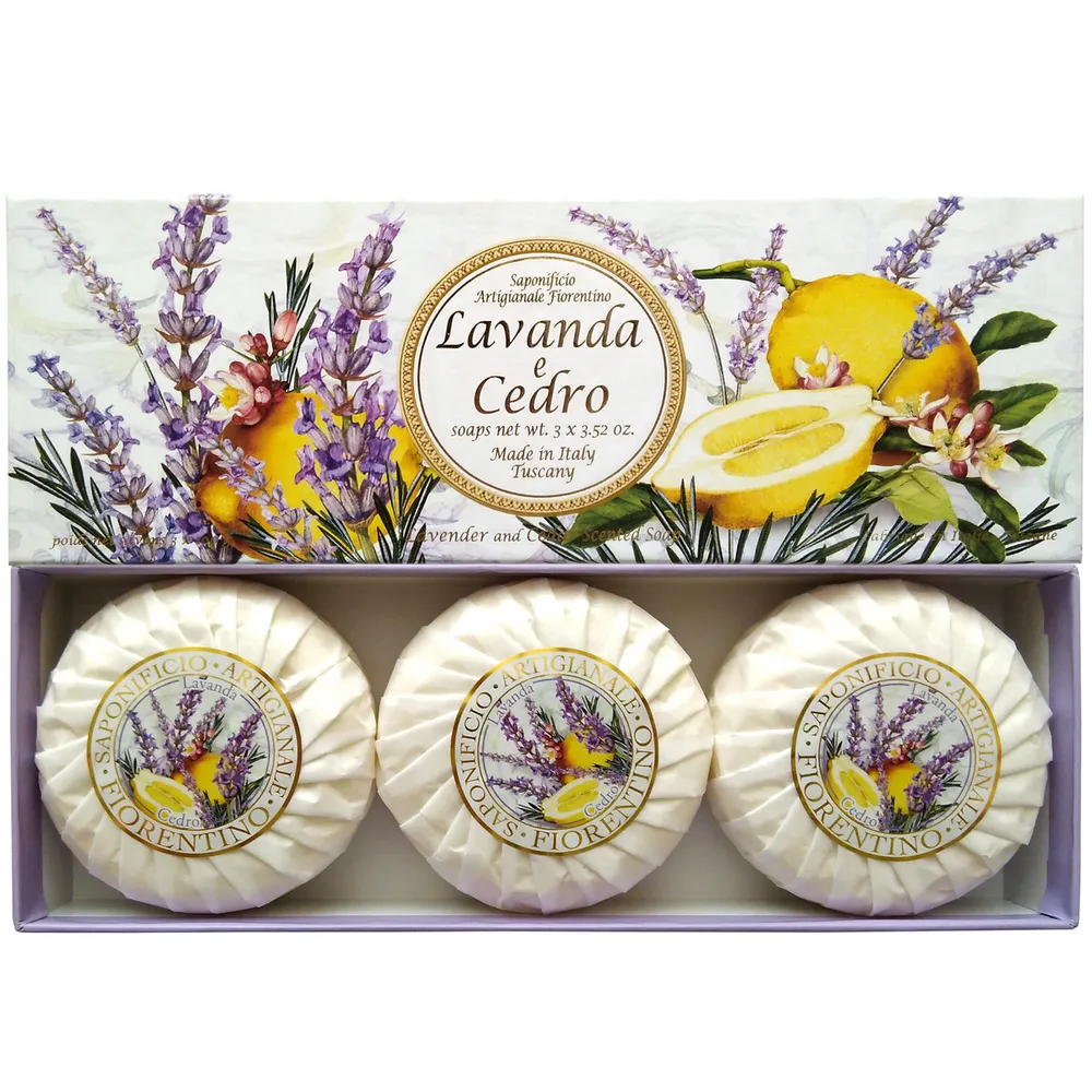 Набор мыло SAF Capri Лаванда и цедра лимона Lavanda e Cedro 3х100 г