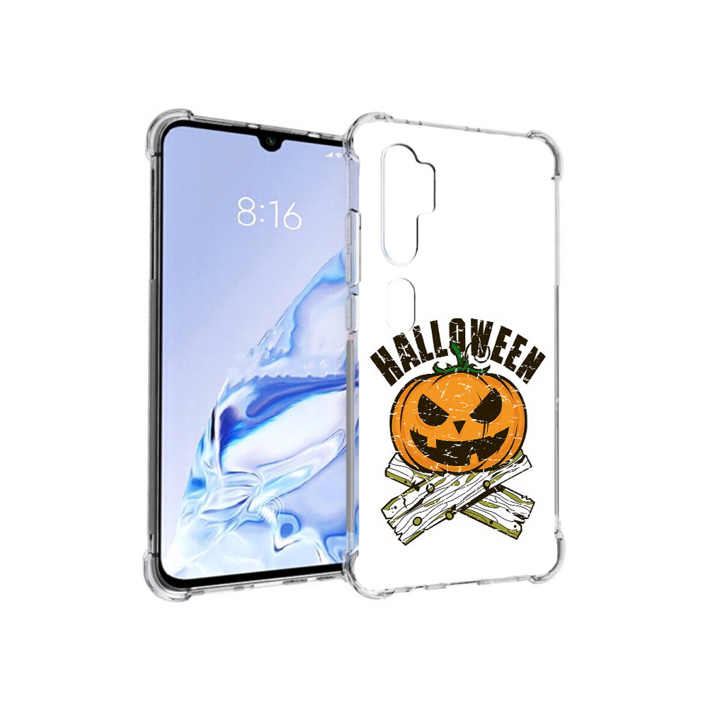 

Чехол MyPads Tocco для Xiaomi Mi Note 10 Pro Хэллоуин доски тыква (PT140314.290.194), Прозрачный, Tocco