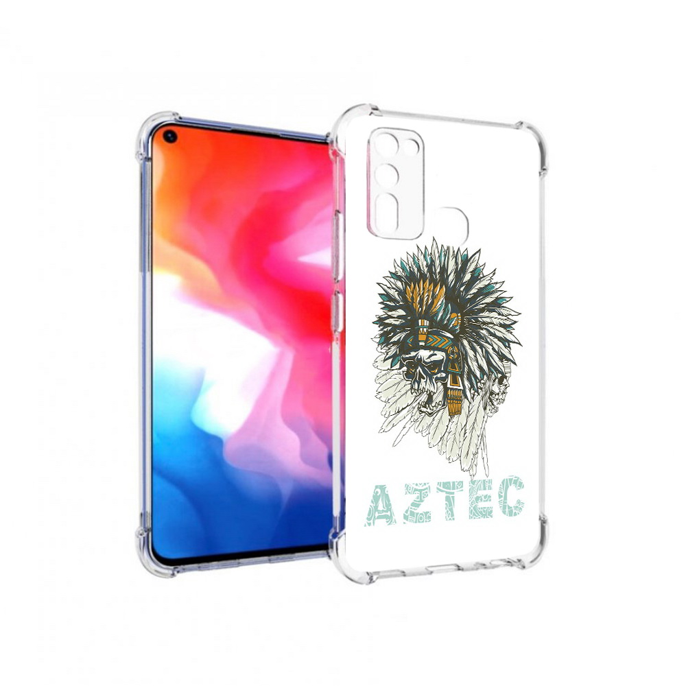 

Чехол MyPads Tocco для Vivo Y50 скелет индеец (PT226982.418.602), Прозрачный, Tocco