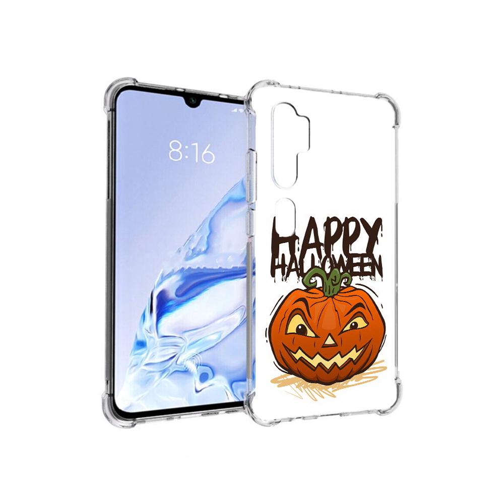 

Чехол MyPads Tocco для Xiaomi Mi Note 10 Pro Хэллоуин счастливый (PT140314.290.195), Прозрачный, Tocco