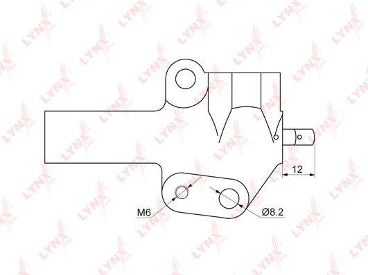 

LYNXAUTO Натяжитель гидравлический ГРМ подходит для MITSUBISHI Galant V 2.0 92-96 L200 2.4