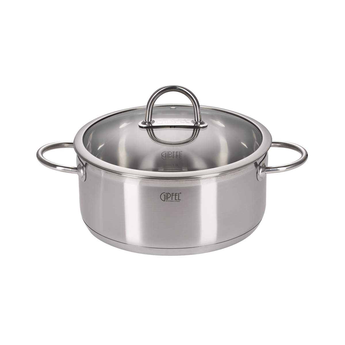 

Кастрюля из нержавеющей стали Gipfel Signo 1295 28 см 7 л, Серебристый, Signo кастрюля из нержавеющей стали