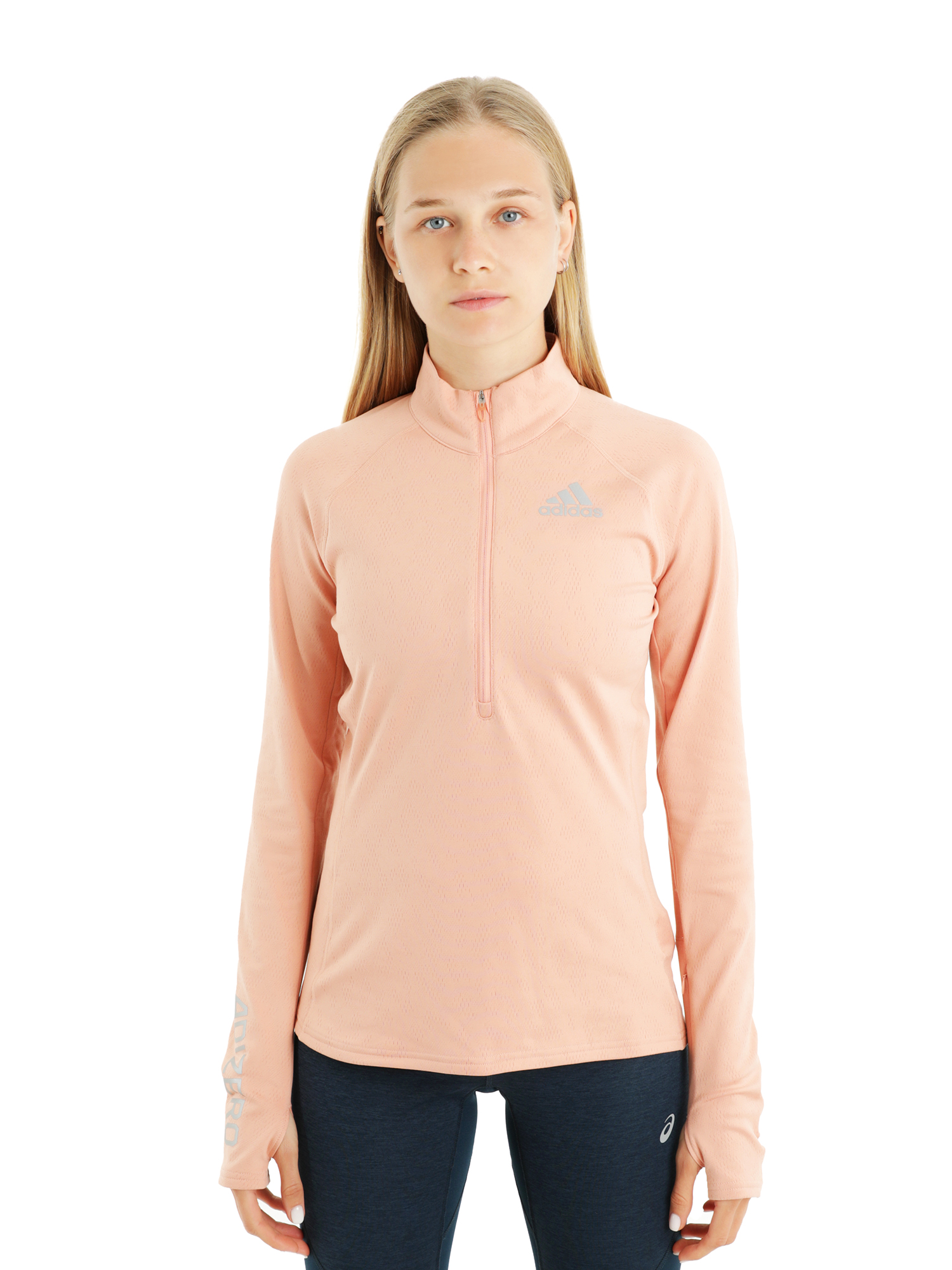 

Лонгслив женский Adidas Adizero 1/2 Zip розовый XS, Adizero 1/2 Zip