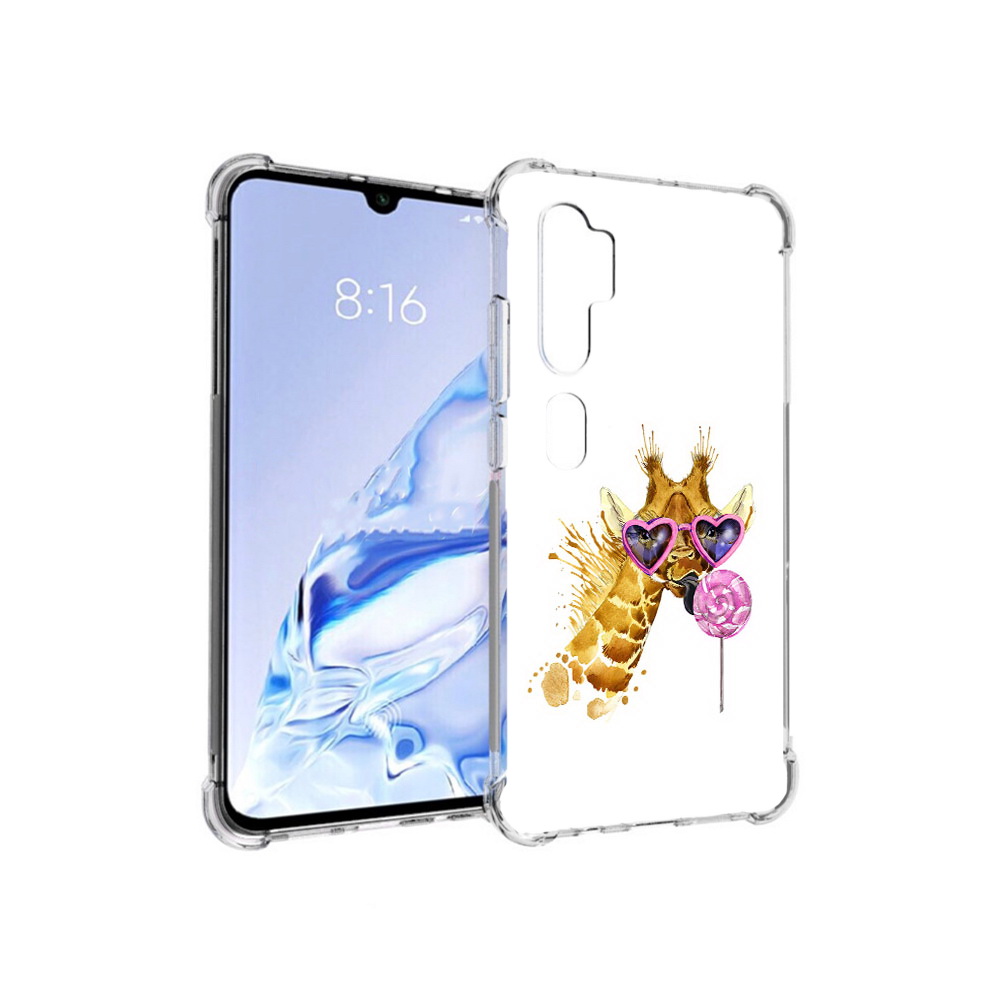 

Чехол MyPads Tocco для Xiaomi Mi Note 10 Pro акварельный жираф (PT140314.290.217), Прозрачный, Tocco