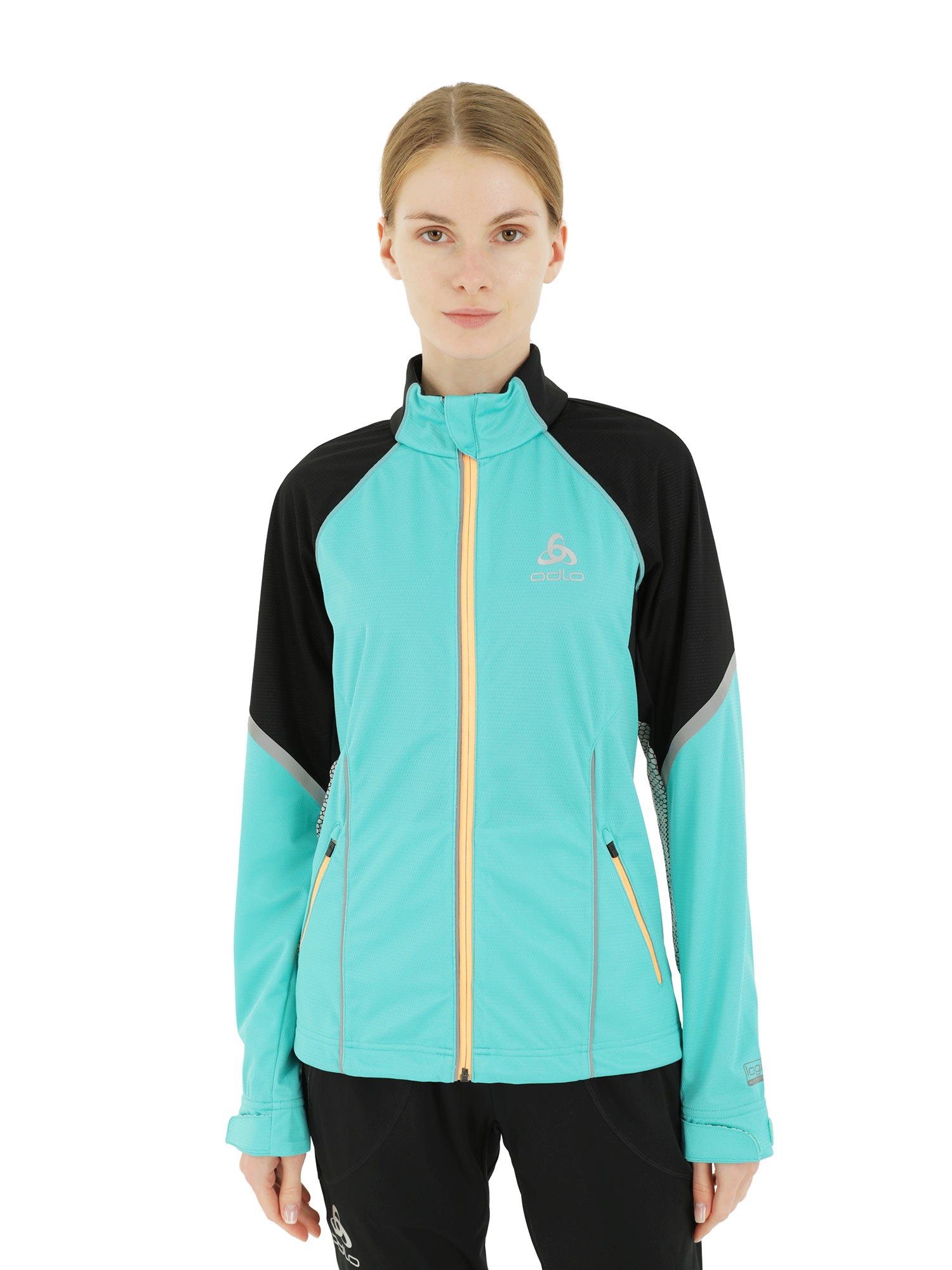 фото Спортивная куртка женская odlo jacket frequency ii зеленая m